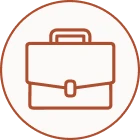 Simple business briefcase symbol