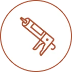 Outline of a caulking tool